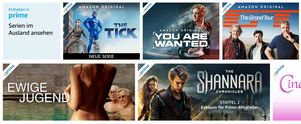 Amazon Prime USA Videos in Deutschland nutzen und schauen